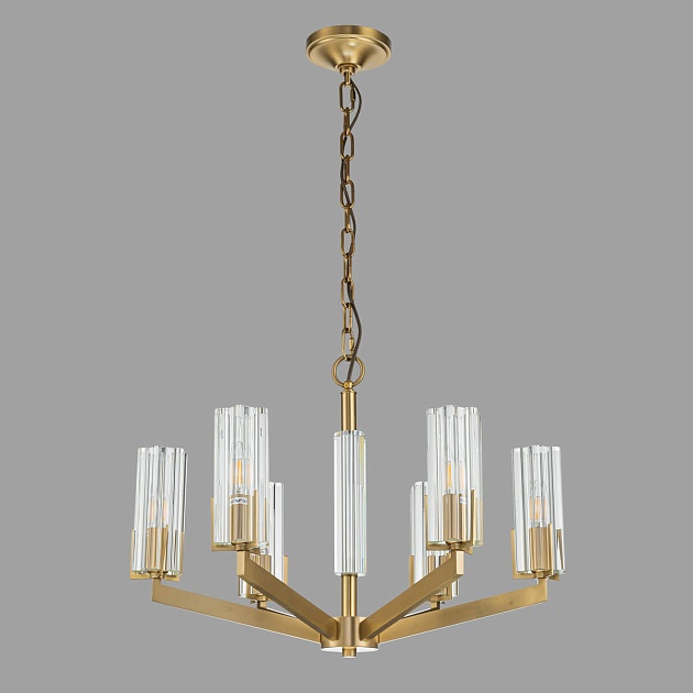 Подвесная люстра Belfast Malone 6035-6 BR CL изображение 3 Подвесная люстра Belfast Malone 6035-6 BR CL Фото № 3