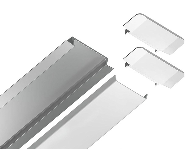 Встраиваемый профиль с рассеивателем Ambrella Illumination GP1100AL Фото № 3