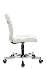 Офисное кресло Бюрократ CH-330M/VELV20 без подлокотников молочный Velvet 20 крестовина металл 1