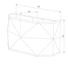 Настенный светильник TK Lighting 3317 Kantoor Graphite 1