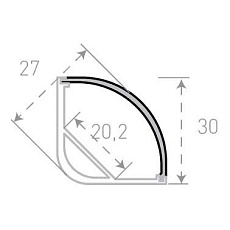 Профиль с рассеивателем SWG SF-3030 001138 1