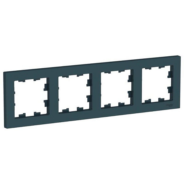 Рамка 4-постовая Schneider Electric AtlasDesign изумруд ATN000804 Фото № 