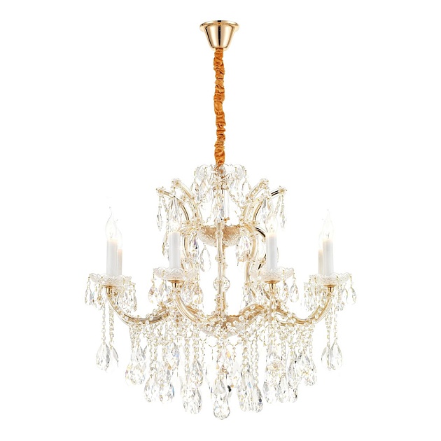 Подвесная люстра iLamp Diamond 6071-8 GD+CL Фото № 