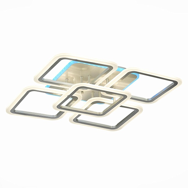 Потолочная светодиодная люстра Evoled Qutro SLE200492-05RGB изображение Потолочная светодиодная люстра Evoled Qutro SLE200492-05RGB Фото №