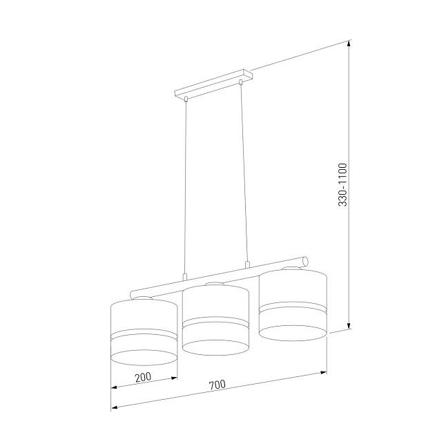 Подвесная люстра TK Lighting 6694 Paglia Фото № 2