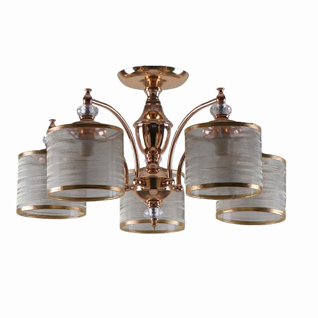 Потолочная люстра ЭкономСвет 13144/5FGD GD Фото № 