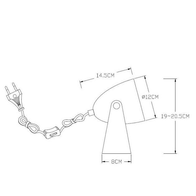 Настольная лампа Lucide Chago 45564/01/31 Фото № 3