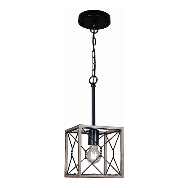 Подвесной светильник Illumico IL1008-1P-05 BK Wood изображение Подвесной светильник Illumico IL1008-1P-05 BK Wood Фото №