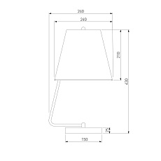 Настольная лампа Eurosvet Amaretto 01165/1 хром 1