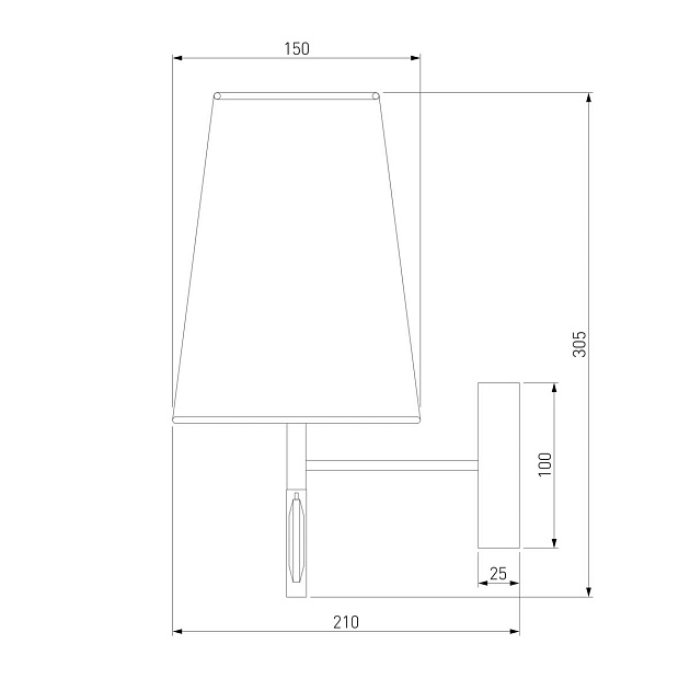 Бра Eurosvet Milazzo 60137/1 золото Фото № 2