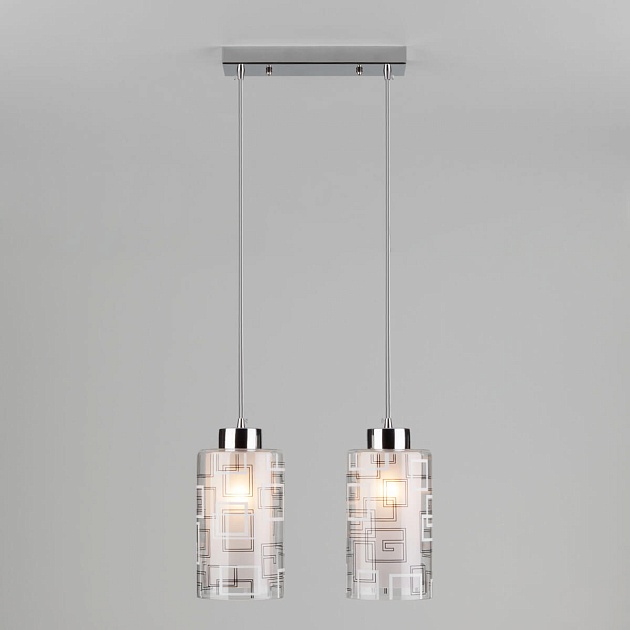 Подвесной светильник Eurosvet 50002/2 хром Фото № 3