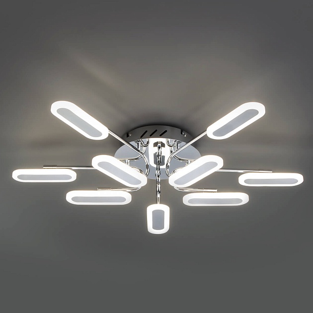 Потолочный светодиодный светильник Eurosvet 90148/10 хром Фото № 2