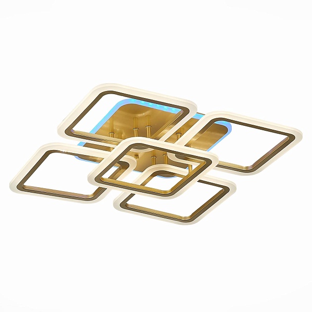 Потолочная светодиодная люстра Evoled Qutro SLE200422-05RGB изображение Потолочная светодиодная люстра Evoled Qutro SLE200422-05RGB Фото №