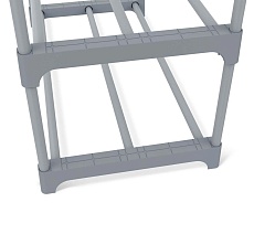 Обувница Sheffilton SHT-SR3-P серый/темно-серый 7535631501 1