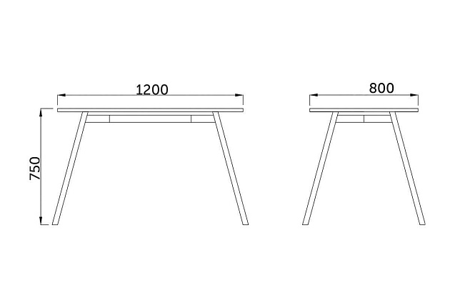 Кухонный стол AksHome Gerda прозрачный, закаленное стекло 59152 Фото № 2
