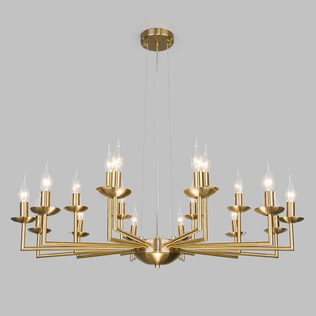 Подвесная люстра Eurosvet Cariso 60150/18 латунь изображение Подвесная люстра Eurosvet Cariso 60150/18 латунь Фото №