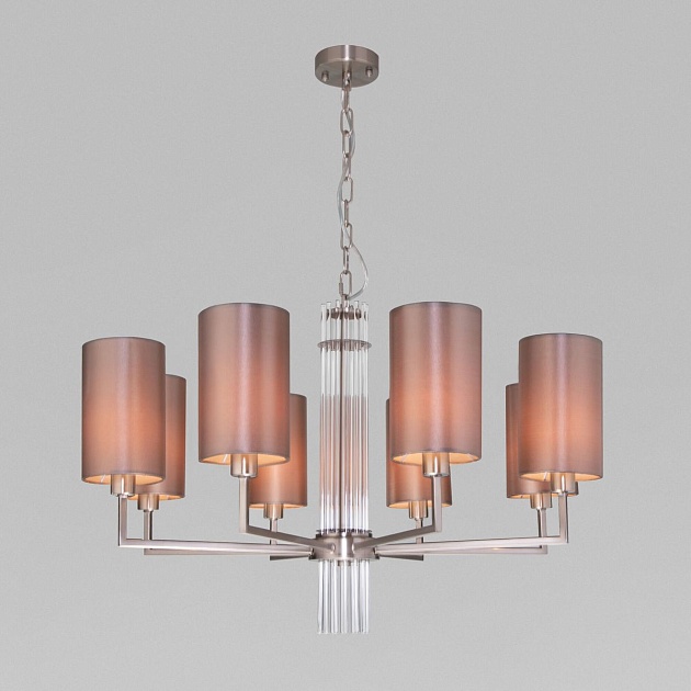 Подвесная люстра Eurosvet Soffio 60134/8 никель Фото № 