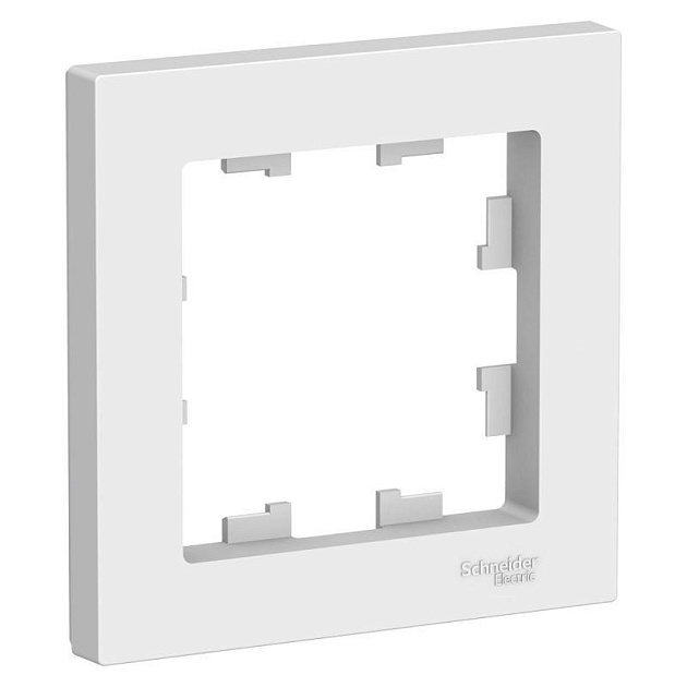 Рамка 1-постовая Schneider Electric AtlasDesign белая ATN000101 Фото № 