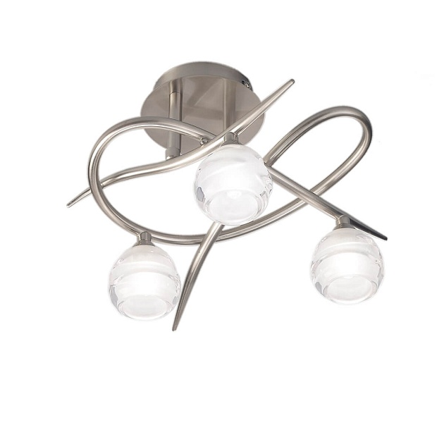 Потолочная люстра Mantra Loop Satin Nickel 1814 Фото № 