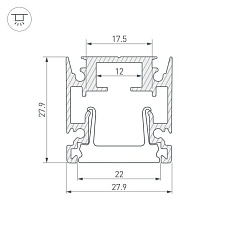 Профиль Arlight HR-Facade-2000 Anod 034946 1