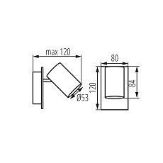 Спот Kanlux EVALO EL-1I W-SR 35690 2