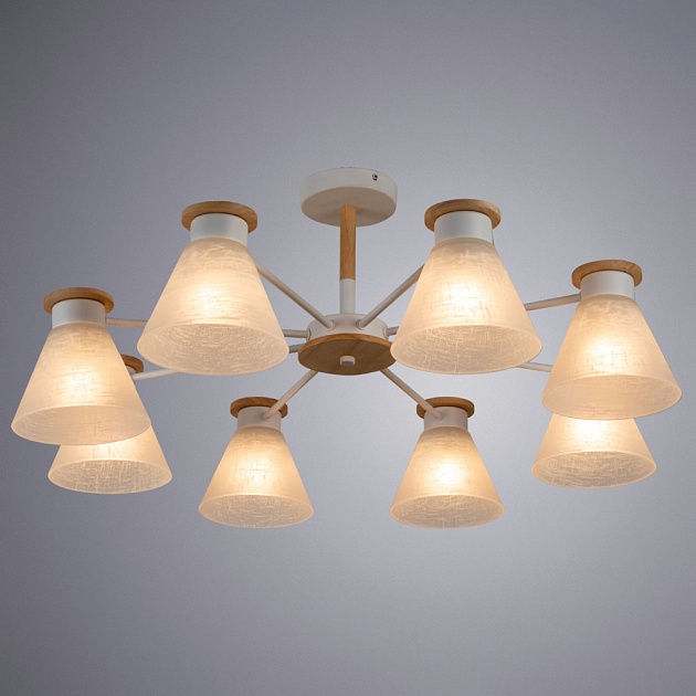 Потолочная люстра Arte Lamp Tyler A1031PL-8WH Фото № 4