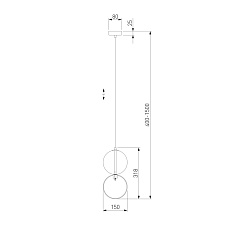 Подвесной светильник Eurosvet Selisa 50091/1 хром/дымчатый 1