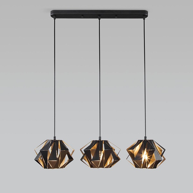 Подвесной светильник Eurosvet Moire 50137/3 черный Фото № 