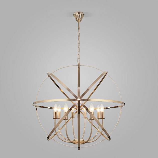 Подвесная люстра Eurosvet Santi 60139/8 золото изображение 4 Подвесная люстра Eurosvet Santi 60139/8 золото Фото № 4