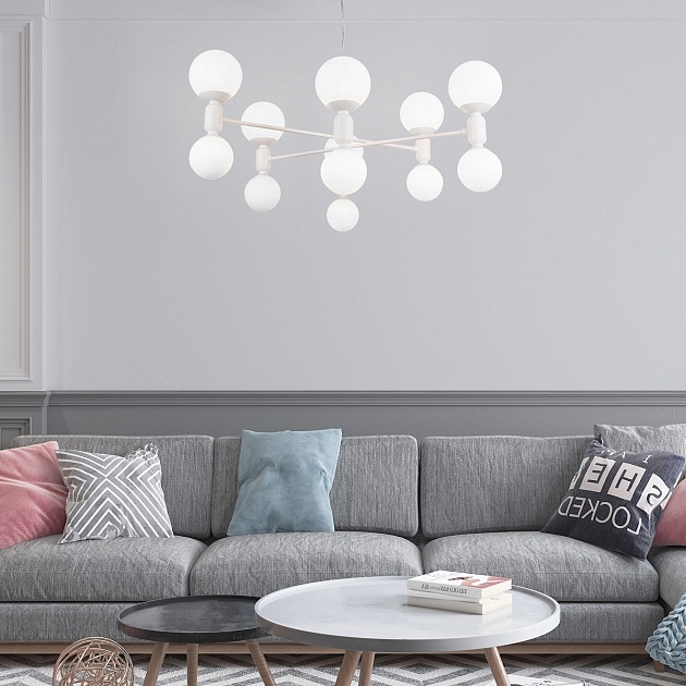 Подвесная люстра Eurosvet Bubble 30182 белый изображение 3 Подвесная люстра Eurosvet Bubble 30182 белый Фото № 3