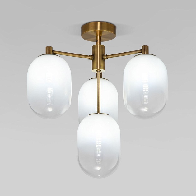 Потолочная люстра Eurosvet Loona 60161/4 латунь изображение Потолочная люстра Eurosvet Loona 60161/4 латунь Фото №