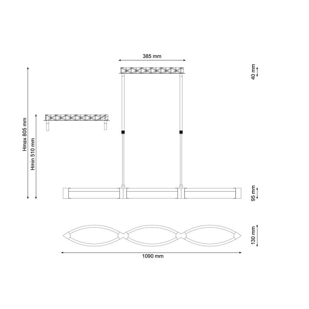 Подвесной светодиодный светильник Lucia Tucci Modena 172.3 LED изображение 2 Подвесной светодиодный светильник Lucia Tucci Modena 172.3 LED Фото № 2