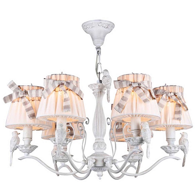 Подвесная люстра Maytoni Bird ARM013-06-W Фото № 
