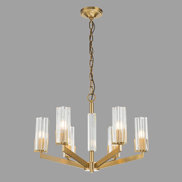 Подвесная люстра Belfast Malone 6035-6 BR CL изображение 5 Подвесная люстра Belfast Malone 6035-6 BR CL Фото № 5