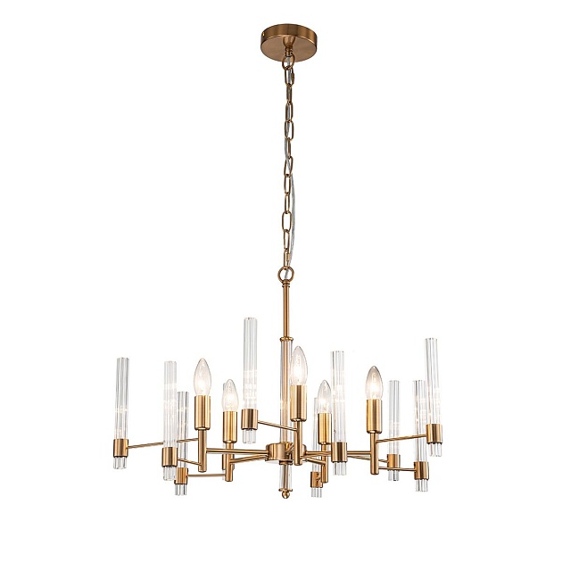 Подвесная люстра Indigo Favara 11040/5P Brass V000460 изображение Подвесная люстра Indigo Favara 11040/5P Brass V000460 Фото №