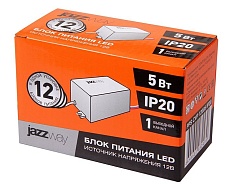 Блок питания Jazzway BSPS 12V 5W IP20 0,42A 1032423 1