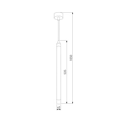 Подвесной светильник Eurosvet 50133/1 LED бронза 1