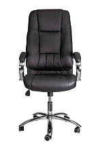 Кресло руководителя AksHome King чёрный, натуральная кожа 64406 5