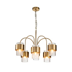 Подвесная люстра Indigo ELEGANZA 12019/A/6P Brass V000322 1