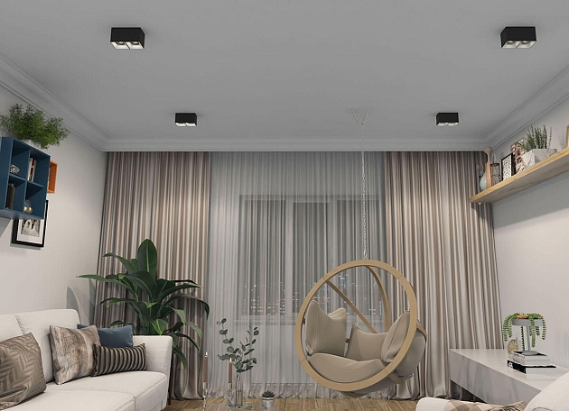 Накладной светильник Denkirs DK3085-BW+BK Фото № 2