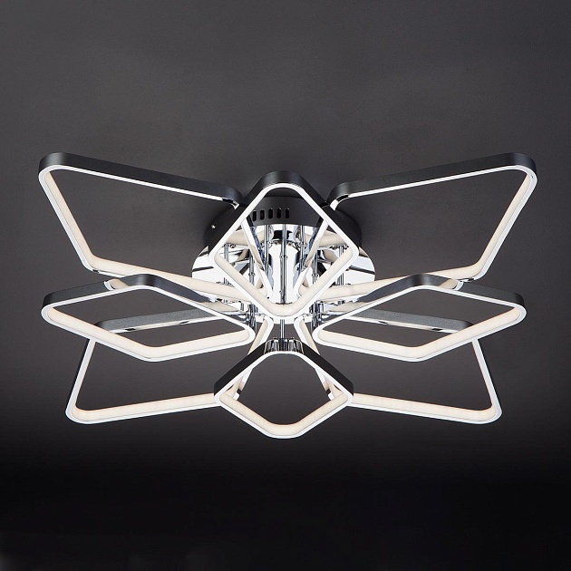 Потолочная светодиодная люстра Eurosvet Kalifea 90081/8 хром изображение 3 Потолочная светодиодная люстра Eurosvet Kalifea 90081/8 хром Фото № 3