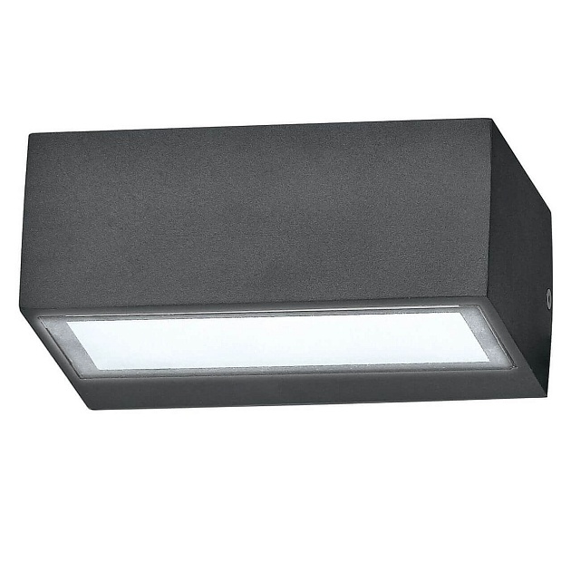 Уличный настенный светильник Ideal Lux Twin Ap1 Big Antracite 115368 Фото № 