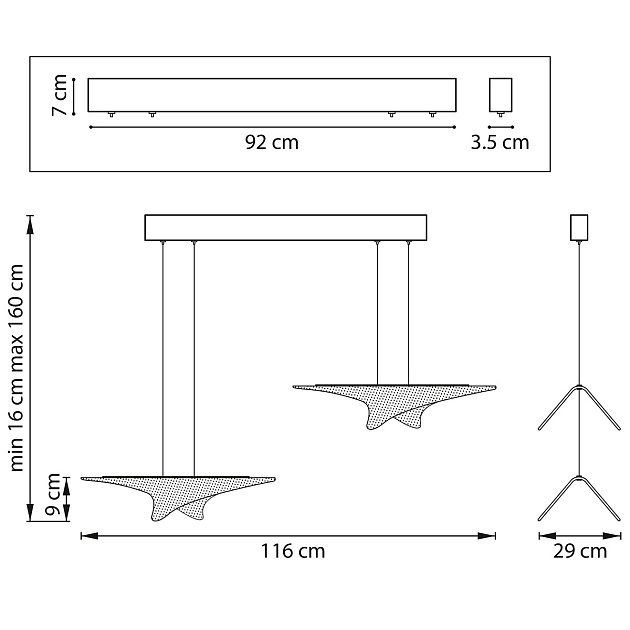 Подвесная светодиодная люстра Lightstar Varese 731323 Фото № 6