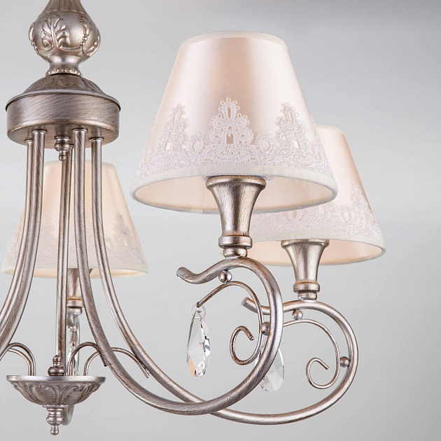 Подвесная люстра Eurosvet 60069/5 серебро изображение 3 Подвесная люстра Eurosvet 60069/5 серебро Фото № 3