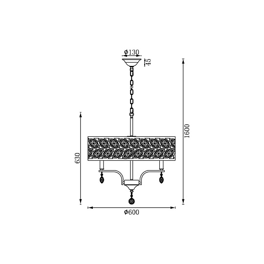 Подвесная люстра Vele Luce Rosa VL3216P06 Фото № 6