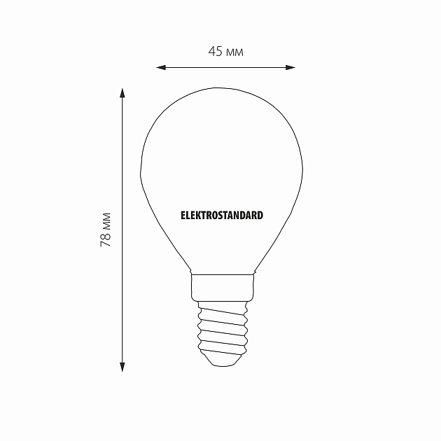 Лампа светодиодная Elektrostandard E14 7W 3300K матовая a048993 Фото № 2