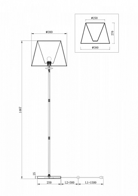 Торшер Freya Forte FR1006FL-01N изображение 2 Торшер Freya Forte FR1006FL-01N Фото № 2