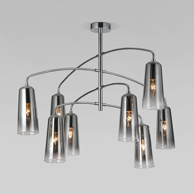 Подвесная люстра Eurosvet Omber 70137/8 хром изображение Подвесная люстра Eurosvet Omber 70137/8 хром Фото №