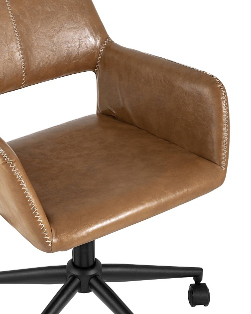 Поворотное кресло Stool Group Филиус экокожа коричневая FILIUS изображение 7 Поворотное кресло Stool Group Филиус экокожа коричневая FILIUS Фото № 7