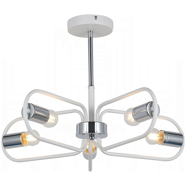 Потолочная люстра Illumico IL8253-5COU-79 WH CR изображение Потолочная люстра Illumico IL8253-5COU-79 WH CR Фото №